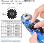 JRready ST2119-AS2 Eight Indent Crimping Tool KIT M22520 2 01 series crimper with 37 Positioner and GO NO GO GAUGE G125 for Aviation Aerospace and miniature electrical connector