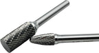 Carbide Burrs Set 8pcs with 1/4" Shank Double Cut Solid Carbide Rotary Burr Set for Die Grinder Drill,Metal Carving, Polishing,Engraving,Drilling