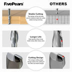FivePears Down Cut Spiral Router Bit for CNC, 1/4 inch Cutting Diameter and 1 inch Cutting Length 1/4 inch Shank Carbide End Mill Router Bit for Wood Carving Engraving Grinding Grooving