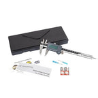 PEC Tools Bluetooth Digital Caliper, 6 Inch/150mm Industrial-Grade Stainless Steel Caliper, IP67 Waterproof & Oil-Resistant, Auto Power-Off, Inch/MM/Fraction Modes, Wireless Data Transfer