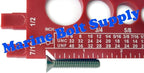 Nut, Bolt & Screw Gauge Standard & Metric Coarse & Fine Diameter, Length & Thread Pitch (Blue)