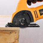 Hoteche 3-3/8-Inch Mini Circular Saw 5A Multifunctional Portable Saw with 3pcs Blades for Metal, Wood and Tile Cutting
