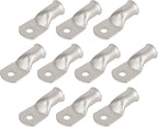 10pcs 4/0 AWG-5/16(M8) Tinned Copper Ring Terminals Battery Lugs, Heavy Duty Wire Lugs, Battery Cable Connectors