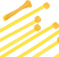 PATIKIL Cable Zip Ties 12 Inch, 100 Pcs Self-Locking Nylon Wire Tie Wraps Heavy Duty Cord Management with 50 lbs Tensile Strength for Indoor and Outdoor, Yellow (0.2" W)