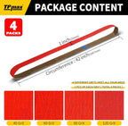 1x42 Inch Ceramic Sanding Belts (40/60/80/120 Grits) – High-Performance Sander Sharpening Belts for Knife Making, Metalworking, and Woodworking