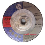 Benchmark Abrasives 4-1/2" T27 Aluminum Oxide Pro Depressed Center Grinding Wheel, 1/4" Thick, 5/8"-11 Threaded Flange Angle Grinder Wheel for Cutting Stock Removal on Metal, Cast Iron - 5 Pack