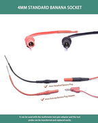 2 PCS Silicon Flexible Spoon Back Probes, Back Probe Pins Automotive Compatible with 4mm Banana Plug Test Leads