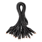 DROK Jumper Wires with Alligator Clips Electrical - 20pcs 35mm Small Pure Copper 19.6 inches/50cm Test Leads with Alligator Clips for Multimeter Electrical Testing