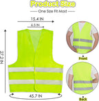 36 Pack High Visibility Safety Vest Bulk Reflective Mesh Security Vest with Silver Strip for Men Women