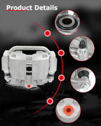 cciyu 18-B4726 Rear Left Brake Caliper Assembly w/Bracket For Cadillac 2000-2002,For Chevy 1999-2005,For GMC 1999-2005