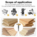 FIVEPEARS 1-3/4 inch Carbide Tipped Forstner Bit, 3/8 inch Shank, 2 Count, Hole Opener Hinge Hole Cutter for Woodworking, Plastic, Plywood Products