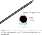 MECCANIXITY Spring Tube Bender OD 14.5mm/0.57" Steel Spring Pipe Bending Tubes 1500mm/59.06" Long for 1/2" PVC Pipe(ID 16mm) in Home Renovations,Electrician Wiring Bending(insert-pipe use)
