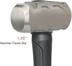 2lb Sledge Hammer - Heavy Duty Forged Steel Construction with Fiberglass Handle, Perfect for Demolition, Construction, and Driving Stakes