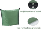 Outdoor Backflow Preventer Insulation Cover，Insulated Pouch for Winter Pipe Freeze Protection Sprinkler Valves in Snow or Sun Exposure, Waterproof Sprinkler Valve System Cover (24 " W x 24 " H,Green)