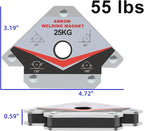 GUTIMORE 55LB Welding Magnet 3pcs,Magnetic Arrow Holder and Clamps, 45 90 135 Degree Angle Holding Magnet, Holding Power Welding Accessories