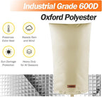 Backflow Preventer Pipe Insulation Cover (5°F) - Irrigation Sprinkler Valve Insulated Pouch - Water Well Pump Cover - Sturdy 5 Layers for Winter Freeze Protection, 16" W x 26" H, Beige