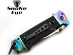 Snake Eye Tactical Heavy Duty Every Day Carry Folding Pocket Knife (Rainbow)