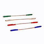 Turntable Phonograph Lead Wires, 7N OFC Gold-Plated Clips Cartridge Headshell Wire Litz Wire - 4 Packs