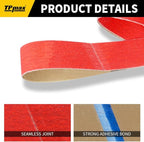 2x72 Inch Ceramic Sanding Belts (40/60/80/120 Grits) – High-Performance Sander Sharpening Belts for Knife Making, Metalworking, and Woodworking