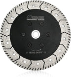 SHDIATOOL 7 Inch Granite Turbo Cutting Blades Two-in-One Design Cut Grind Sharpen Marble Concrete and Bricks