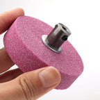SI FANG Bench Grinding Wheel for Mini Electric Belt Sander Cutter Edges Sharpener, Grinding Stone Polishing Wheel for Drill Bit/Metal Alloys/Knife Making and Handicrafts (1PC)
