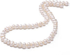 Natural Pearl Beads Potato 5-6mm White Freshwater Cultured Loose Gemstone Beads for DIY Jewelry Making 13.8''/Strand HQ