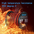 BNTECHGO 8 Gauge Flexible 2 Conductor Parallel Silicone Wire Spool Red Black High Resistant 200 deg C 600V for Single Color LED Strip Extension Cable Cord,Model,20ft Stranded Tinned Copper Wire