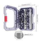 MNA Router Bits Set of 15 Pieces 1/4 Inch Shank, Tungsten Carbide 1/4" Router Bit Pro Kit, DIY Woodwork Tools, Carrying Case