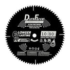 10 Inch 80 Tooth Professional Fine Finish ATB Saw Blade with 5/8 Inch Arbor & DuraGuard Anti-Stick Coating for Miter Saws and Table Saws