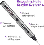 AM ARROWMAX Mini Engraving Pen: Ultimate Cordless Portable Tool for Artists & DIYers - Engrave 50+ Surfaces - Beginner Friendly - Engraving Pen for Bead, Metal, Wood, Glass and Plastic