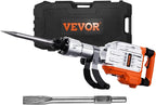 VEVOR Electric Concrete Saw, 14 in Circular Saw Cutter with 5 in Cutting Depth, Wet/Dry Disk & Demolition Jack Hammer, 3500W Jack Hammer Concrete Breaker 1900 BPM Heavy Duty Electric Jack