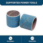 Benchmark Abrasives 1” x 1” Zirconia Sanding Bands, Spiral Bands Rotary Sander Attachment for Drill & Die Grinder, Metal Polishing Sanders for Woodworking - Sander Tool (10 Pack), 60 Grit