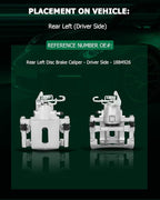 SCITOO Rear Left Brake Caliper With Bracket 18B4926 Compatible For Ford For Mustang 2005-2014