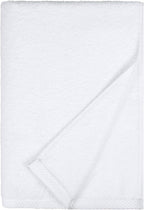 Amazon Basics 100% Cotton Soft Quick-Dry Bath Towel Set, 8-Piece, White, 10" x 7"