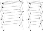 Foldable Drying Rack Clothing,Clothes Drying Rack Folding Indoor and Outdoor Rack,Laundry Drying Rack Collapsible-Black+White