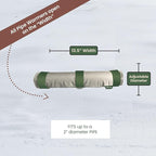 The Original Pipe Insulation Cover (5˚F) Winter Pipe Insulation (UV-Coated),Pump Cover, Sprinkler Irrigation Valve Cover, Backflow Preventer Freeze Protection (9W X 13.5L Roll Cover)