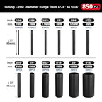 Chanzon 850 Pcs Heat Shrink Tubing Kit, 2:1 Heat Shrink Wrap Tubing with Length 1.77" (inch), Black Polyolefin Sleeving 2 to 1 Heat-Shrink Tube