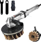 7-Inch Pneumatic Shaped Sander Woodworking Machine Curved Surface Shape Grinding Air Polisher,Lightweight at 5.88lbs,Adjustable Speed Up to 2500rpm Wood Door Polishing and Sanding Tool