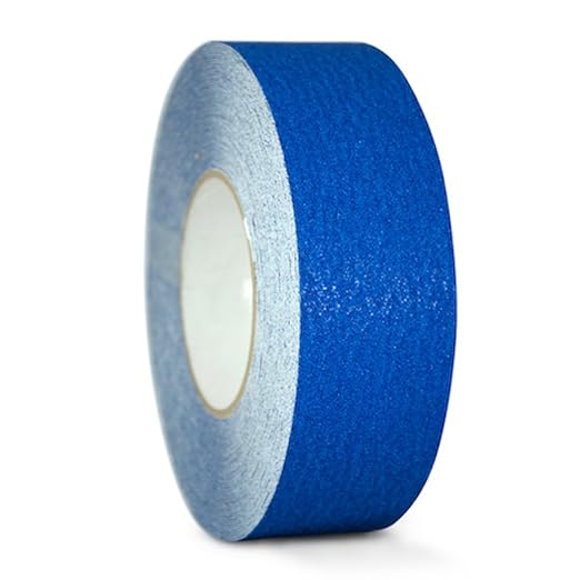 GGR Supplies T.R.U. NST-20C Dark Blue Non-Skid Tape 6 in. Wide x 60 ft. Length Safety Way 60 Grit Anti Slip Traction Tape 32 Mil No Slip