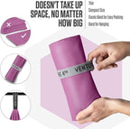 VENTURE 4TH Quick Dry Towel. Microfiber Travel Towel Ideal for Camping, Hiking, Backpacking, Gym. Lightweight & Fast Drying Travel Towels for Body. Compact & Easy to Pack - Purple Extra Large