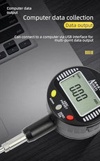 Digital dial Gauge, with a Range of 0-1in/25.4mm and a Digital Indicator Accuracy of 0.001mm/0.00005 "Metric and Imperial Measure Tool Electronic Dial Gauge (ACE-Q25)