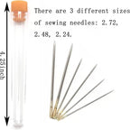 Bookbinding Tools, 16 Pieces Starter Tools Set Bone Folder Paper Creaser, Large-Eye Needles, Awl, Waxed Thread for DIY Bookbinding Crafts and Sewing Supplies