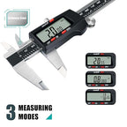 Kynup Digital Vernier Caliper, Caliper Measuring Tool, Outside Micrometer Dial Caliper with Stainless Steel, Large LCD Screen, Auto - Off Feature, Inch Metric Fraction Conversion (6Inch/150mm)