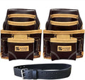 Professional Leather Tool Bag, Top-Grain Leather, Organizer, Protects Tools, Enhances Work Efficiency