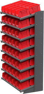 Akro-Mils 30237 AkroBins Plastic Hanging Stackable Storage Organizer Bins, 9-" x 6-" x 5-", Red, 12-Pack