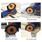 HSS Circular Saw Blade 2inch - BRSCHNITT 5PCS 72T 10mm Bore Cutting Discs for Cutting Wood, Copper, Aluminum, Plastic and Soft Metal