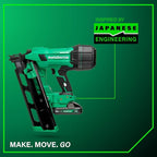 Metabo HPT 18V MultiVolt Cordless 21° Framing Nailer Kit, 3-1/2" Plastic Strip Framing Cordless Nailer, Power Tool with 4.0Ah Lithium Ion Battery, Drives 2" to 3-1/2" Nails, NR1890DRA