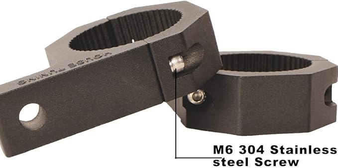 Tube Light Mount Clamp - 2.375" Clamp, Roll Bar Mounting Brackets (Pack 2)