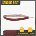 1 x 30 Inch Sanding Belt, 5 Pcs 400 Grit Knife Sharpener Belts Work Sharpening for Belt Sander Knife Carving Tool Metal Working