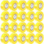 OHLECTRIC Professional Grade Vinyl Electrical Tape (20 Pack) Yellow - 7 Mil Thick Flame-Retardant, Heat & Weather Resistant 3/4 Inch x 60 Feet | Ideal for Contractors & Electricians